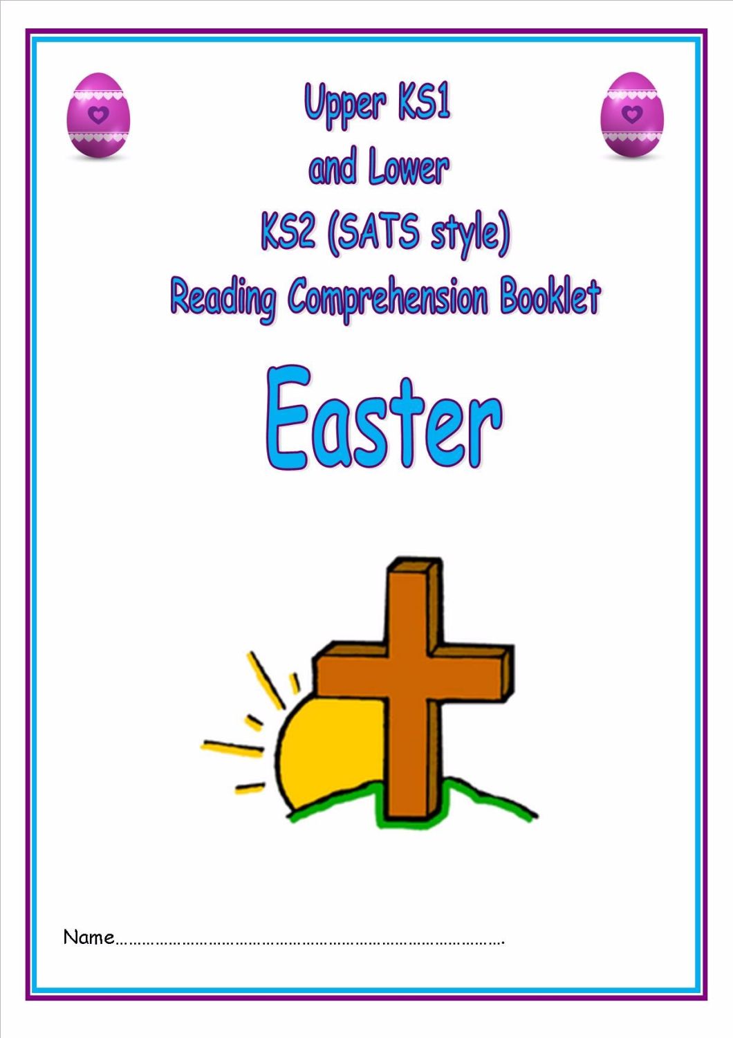 NEW! KS1/LKS2 SATs style reading comprehension booklet based on Easter.  De