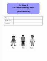 KS1, Year 2, SATs style Reasoning practice papers 4 (New Curriculum)