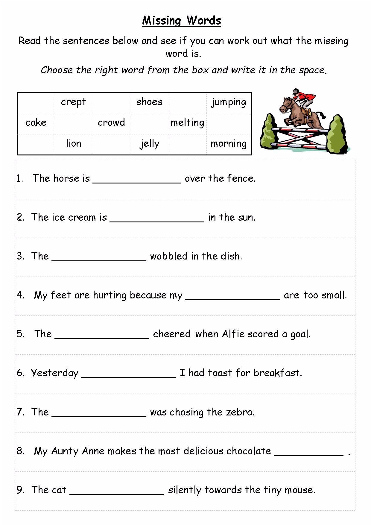 Ks1 Worksheets English