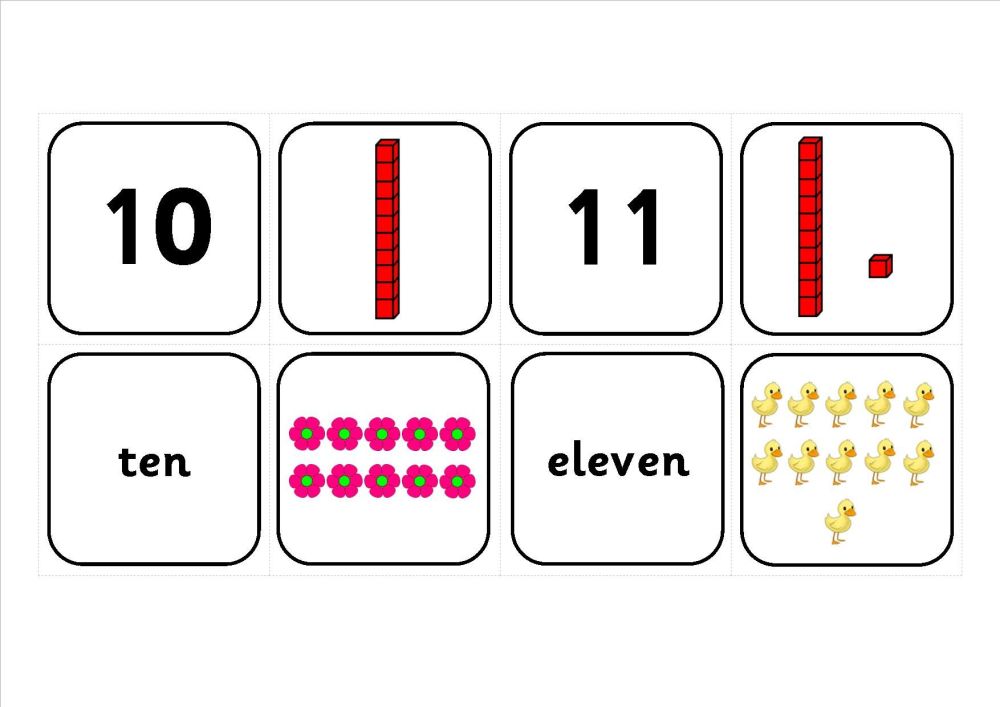 Free Numberlines to 20