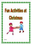 Fun Activities at Christmas.  A super way of providing your children with opportunities to think and have fun at Christmas!
