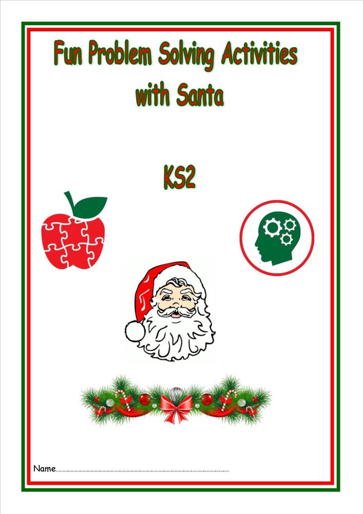 New KS2, Problem Solving with Santa activity booklet.