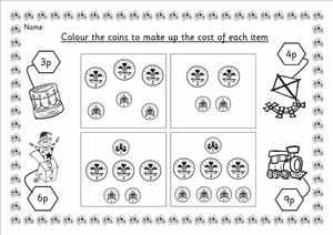 eyfs ks1 sen shopping numeracy money powerpoint games