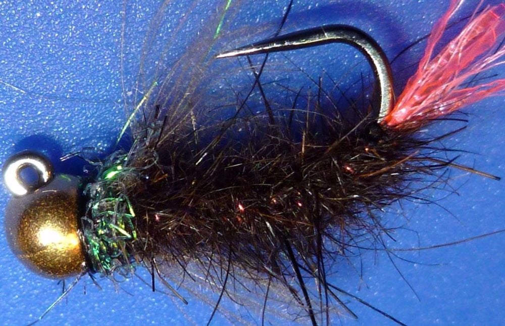 Grayling fly,Peacock Brown and Pink # 14, Tungsten  [GR10]