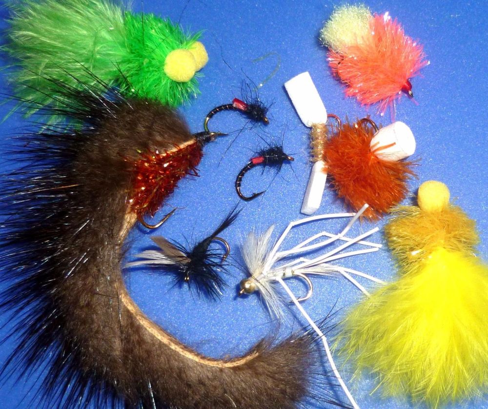 Four seasons pack ,10Trout flies ,  assorted patterns