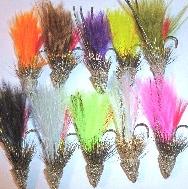 marabou Muddlers ,10 x Trout flies, Assorted patterns,