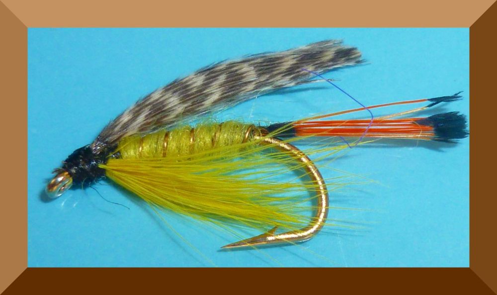 Teal and Yellow,wet fly  (W 32)