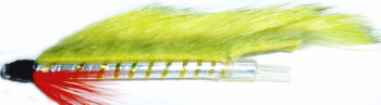 Tube fly ,Chartreuse Zonker,Aluminium  [45mm] [TU 8]