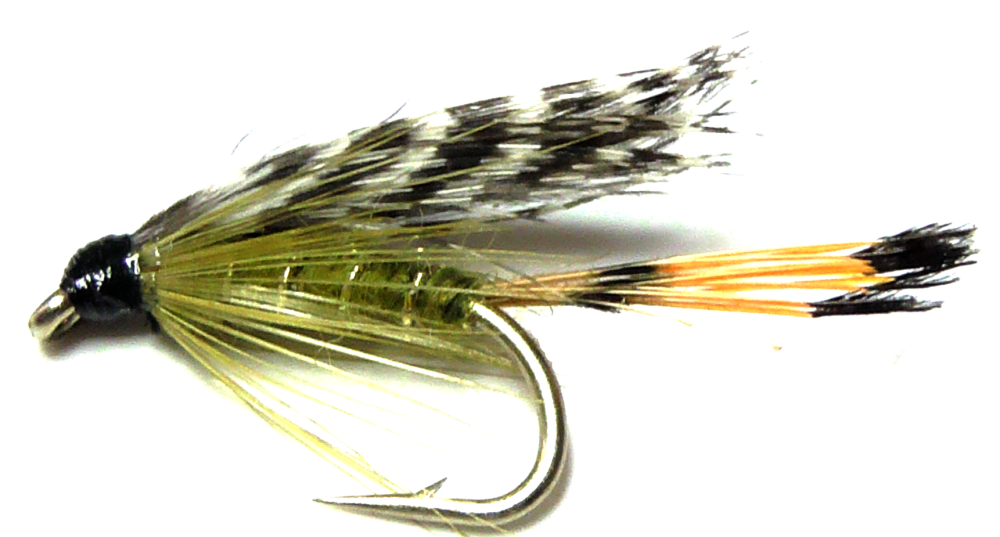 Teal and Olive,wet fly  (W 34)