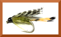 Teal and Olive,wet fly  (W 34)