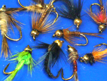 Nymph's,10 x Trout flies, Assorted patterns,
