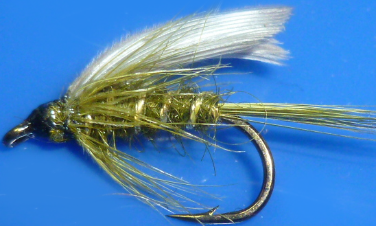 Olive #10,wet fly  (W 49)