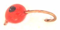 Egg Fly - Hot Glue , Red /Black spot  E42 # 10 barbed