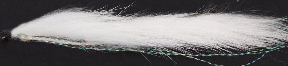 Snake fly-- White unweighted  # 10 barbed [ SF17]