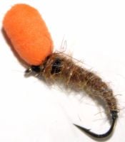  Buzzer-suspender orange foam hare's ear  #12  [FB 13]