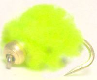 Chartreuse Eggstasy  egg  - Weighted ,Barbless / E65