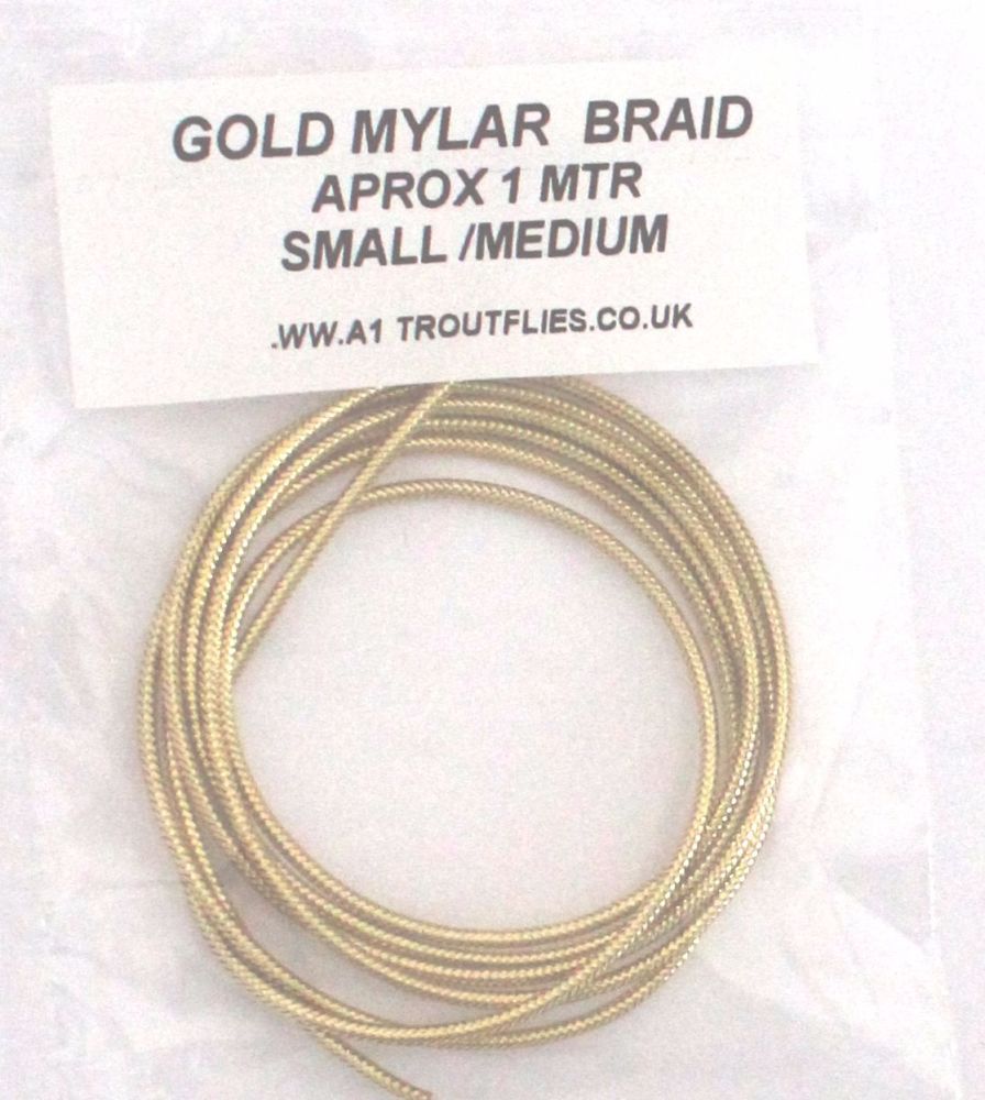 Gold  Mylar braid ,small/medium 