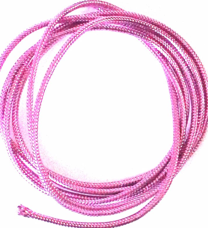 Pink Mylar braid ,small/medium 