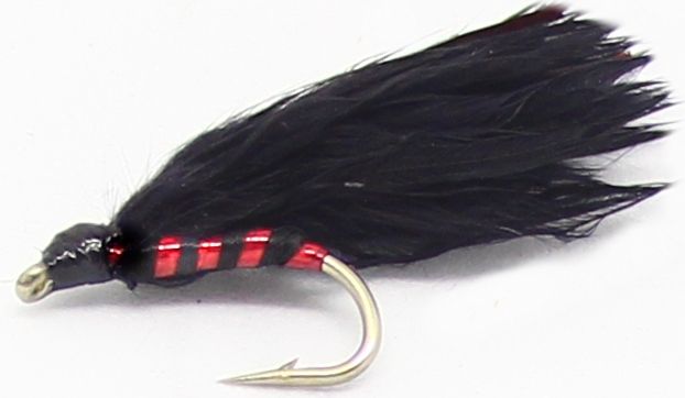 Cormorant ,Black and holographic  red #12 barbed / cor 21