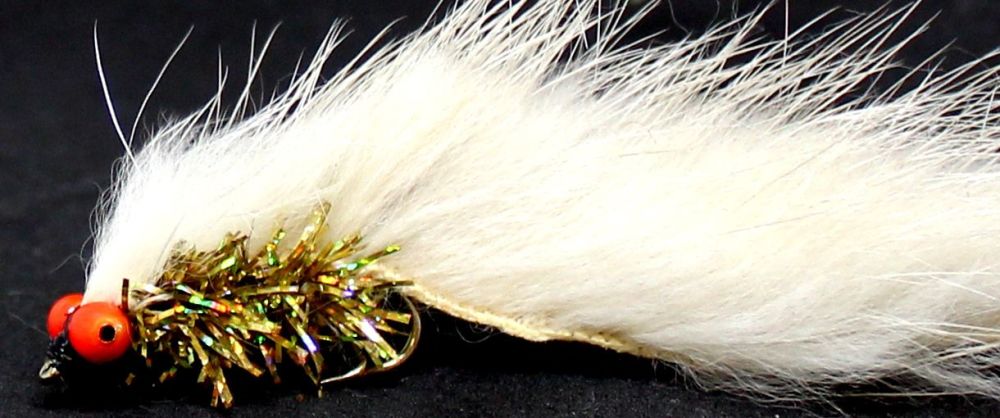MINKY-White /Gold /Hot head  #10 BARBED/M20