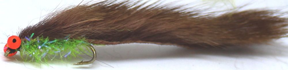 MINKY-Brown /Green/Hot head  #10 BARBED/M23
