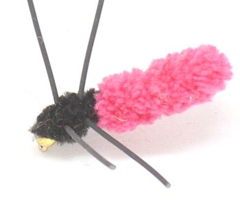  Wotsit, Mitten, Mop Fly , Pink/rubber legs [mop 5]