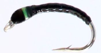 Buzzer- flexi floss -Black ,green neck  #10  [BFF 14]