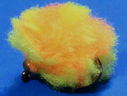 Bi- colour eggstasy egg, fl yellow/salmon roe [157]