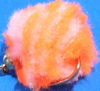 Bi- colour eggstasy egg,orange/candy pink #10 BARBLESS [158]