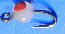 Egg Fly - Hot Glue , opaque red spot [E98]