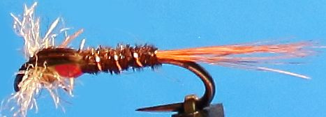 Muskin ,natural, red collar,barbless # 12 [MUSK 10]