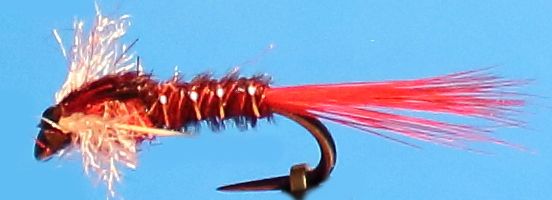 Muskin ,Red, red collar,barbless # 12 [MUSK 7]
