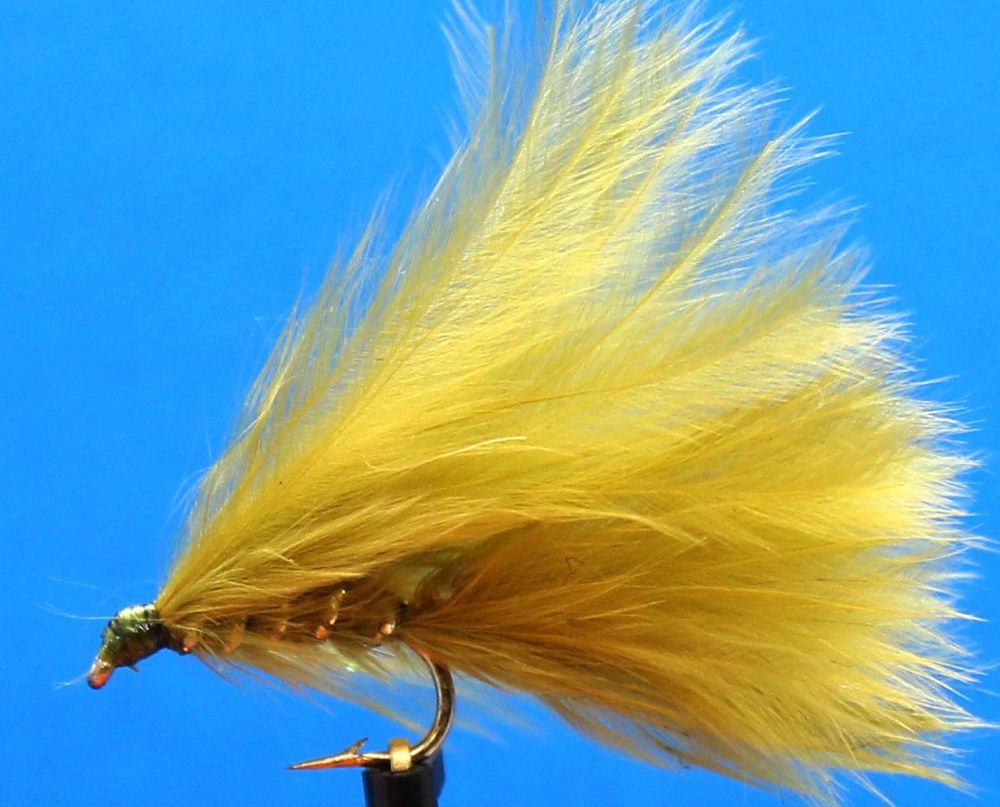 Damsel - Olive  Marabou nymph /DAM 19 #12 barbed