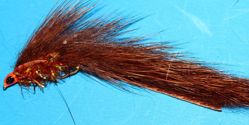 zonker -  Brown ,Orange head , # 10 barbed/Z 59