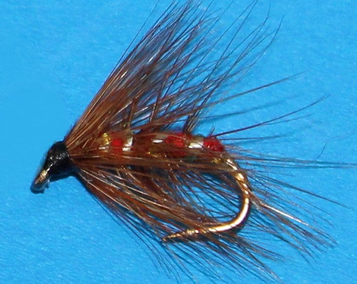 Red Palmer, wet fly (W1]  #14
