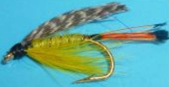 Teal and Yellow,wet fly  (W 32)