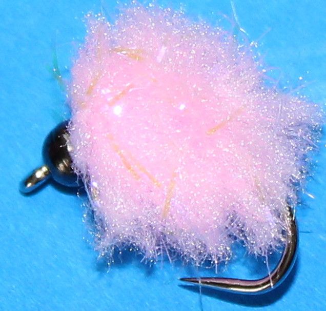 Tungsten eggstacy egg fly , UV ,candy pink #10 barbless [EGG211]