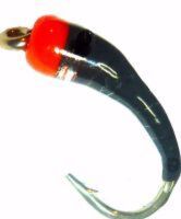Maggot, Black  hot head Red #16  [mag 3]