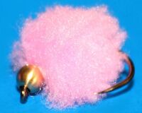 Shrimp  Pink Eggstasy  egg  - Weighted,Barbless # 12 / E64
