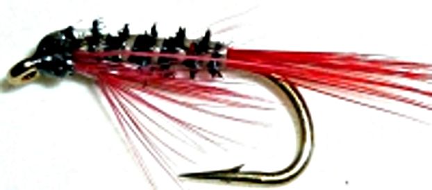 5 x   Diawl bach - Red #12 barbed/ D18