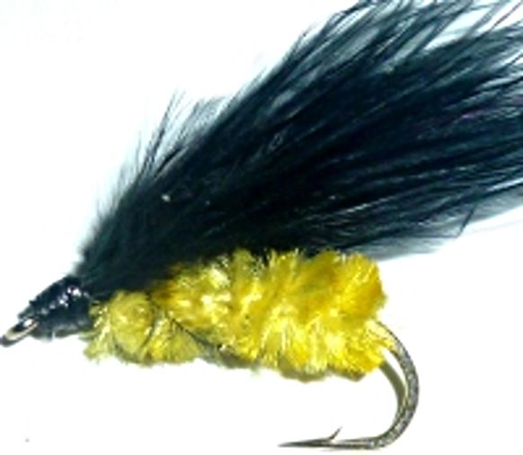 5 X  Cormorant Yellow and Black #12 barbed [cor7].S