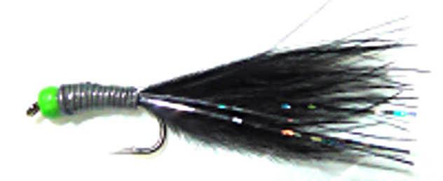 5 X  Stalking bug /Black and green / SB 15 # 12 BARBLESS. S