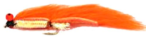 5  X  Zonker -Orange / Pearl with Orange hot head  # 10 barbed[Z 68].S