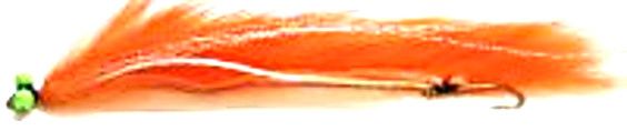 5 X   Snake fly- Orange ,Hot head Green # 10 barbed[SF27] S