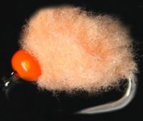 5 x Eggstasy egg ,Sockeye, - hot head Orange, # 10 barbless/ E119. S