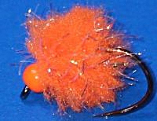 5 x Eggstacy egg pearly Fire orange #10 barbless (E 200). S