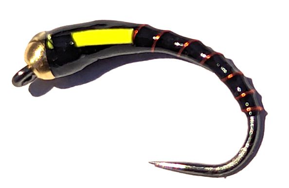 Buzzer -Nugget-black/fl yellow  #12 barbless [BH32]