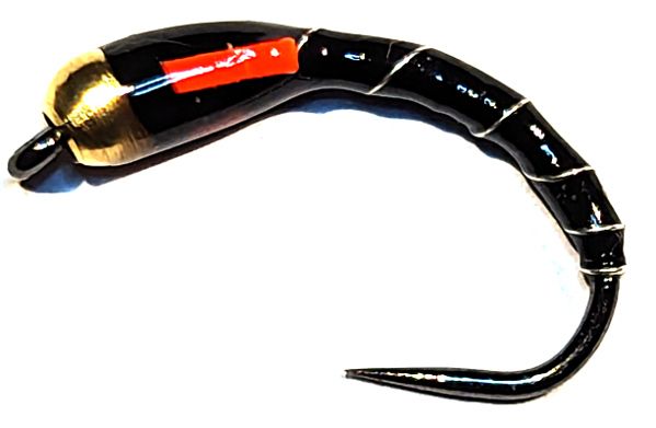 Buzzer -Nugget-black/fl red  #14 barbless [BH36]