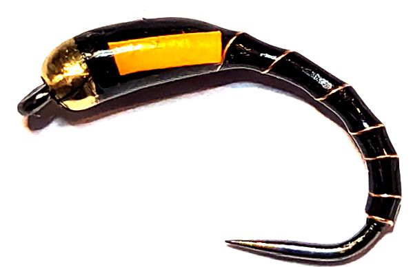 Buzzer -Nugget-black/fl orange  #14 barbless [BH 28]