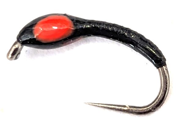 Buzzer-Black-Orange hot spot #14 barbless [HS29]